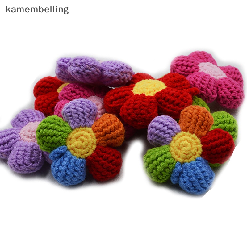 Kamembelling Móc Khóa Đan Len Thủ Công Hình Hoa / Quả Bơ Nhỏ Xinh