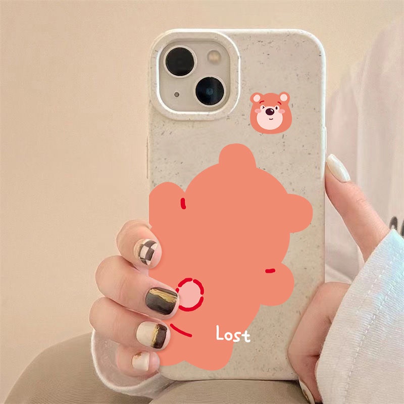 Ốp Điện Thoại Mềm Chống Sốc In Hình Gấu Và Dâu Tây Cho Iphone 8p ins14promax 1311 7iPhone12 Mbps