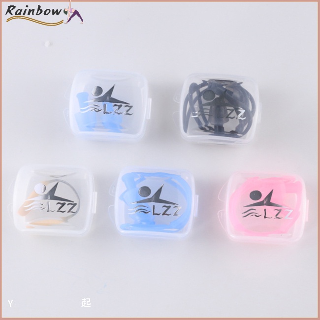 Bộ Kẹp Mũi + Tai Nghe Bằng Silicone Mềm Chống Nước Unisex