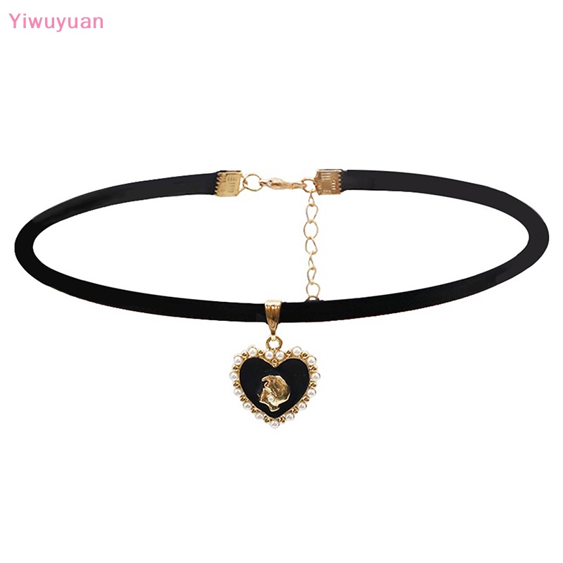 Vòng Cổ Choker Da PU Màu Đen Phong Cách Gothic Cho Nữ Mới