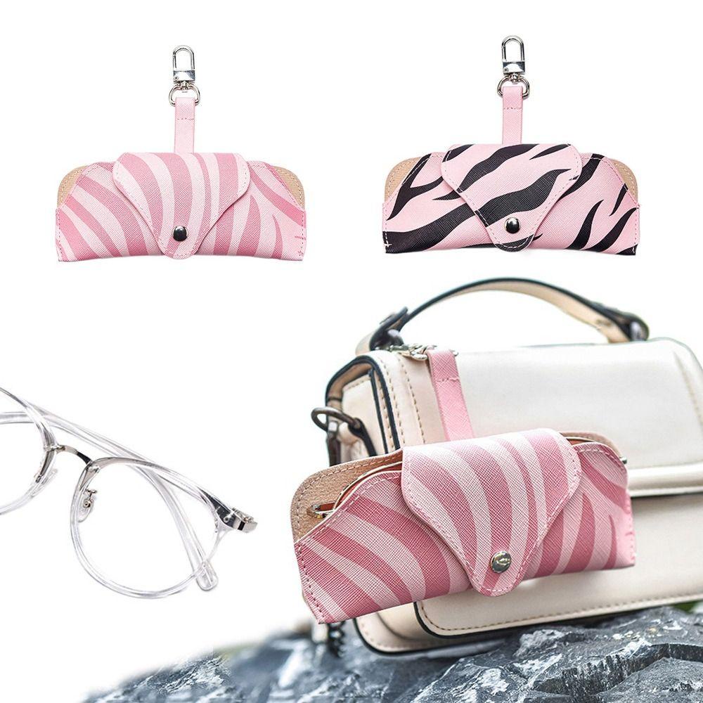 Túi Da PU Lót Nhung Mềm Mại Họa Tiết Kẻ Sọc Kèm Dây Đeo Thanh Lịch Phong Cách Hàn Quốc Cho Nam / Nữ