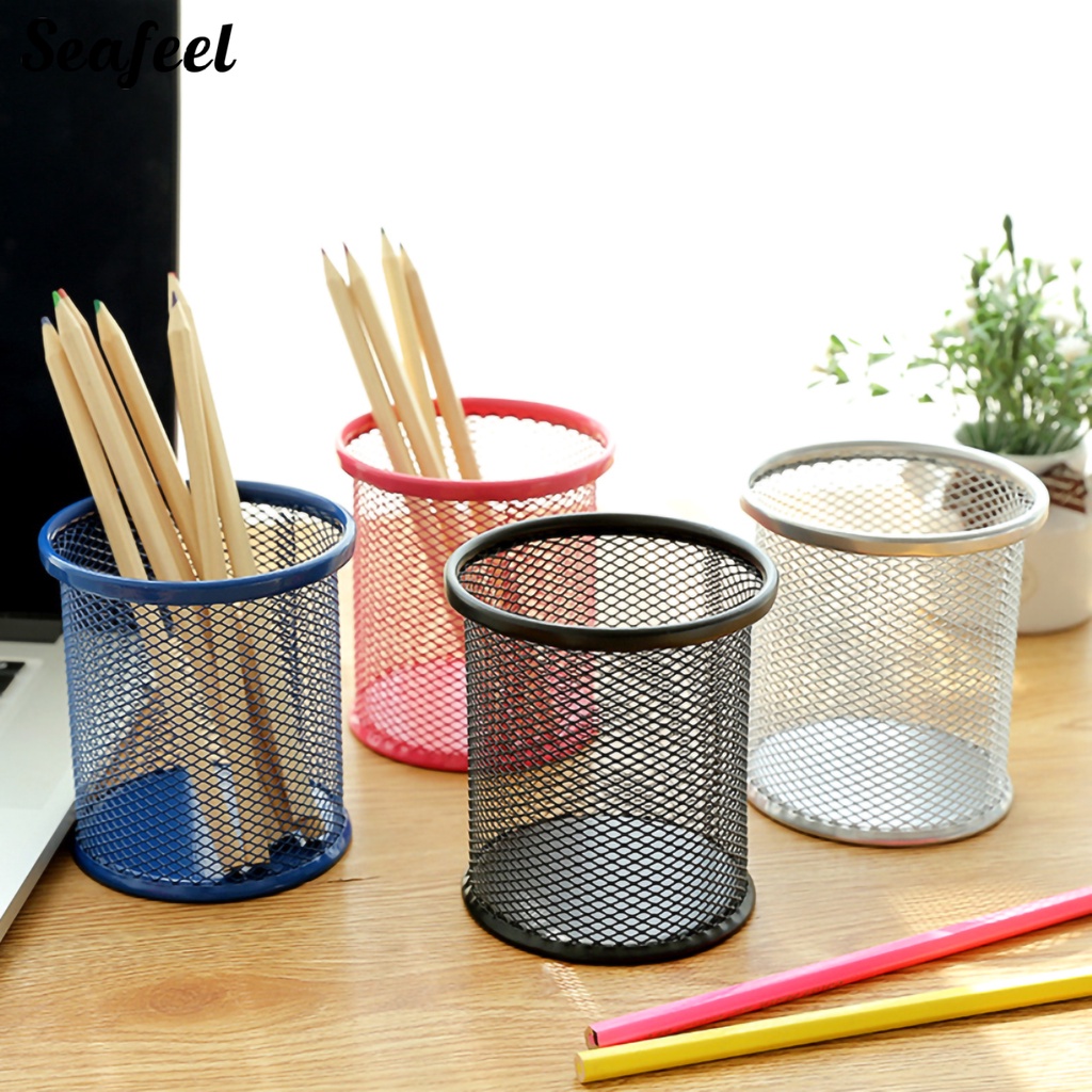 Lọ Đựng Bút Bằng Kim Loại Thiết Kế Đục Lỗ