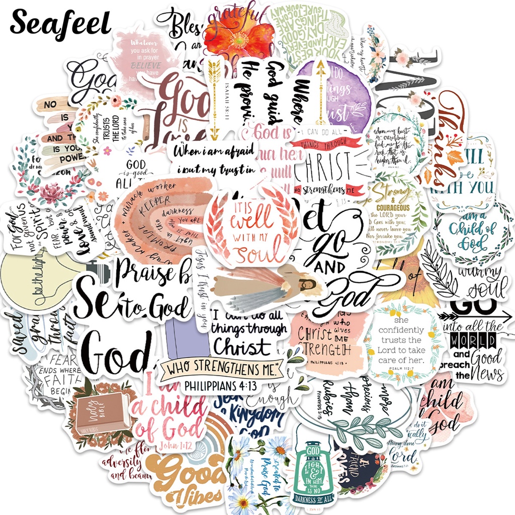 Bộ 50 Miếng Dán Graffiti Chống Nước Chống Nắng Không Để Lại Dấu Vết