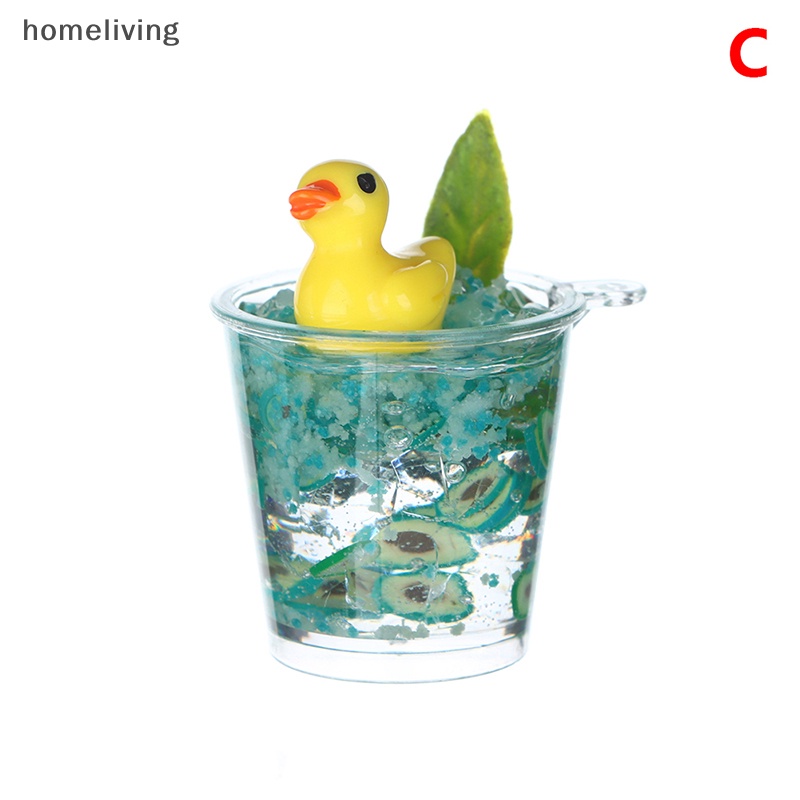 1 Đồ trang trí Cốc Nước Đá Mini Màu Dạ Quang Dùng Trang Trí Tiểu Cảnh