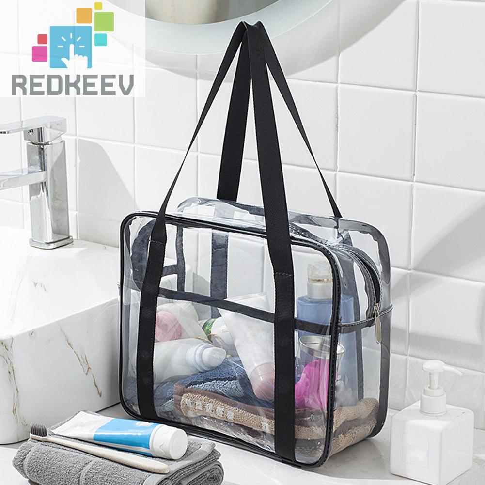 Túi Đựng Mỹ Phẩm Bằng PVC Trong Suốt Đa Năng Có Khóa Kéo Tiện Dụng Cho Nữ