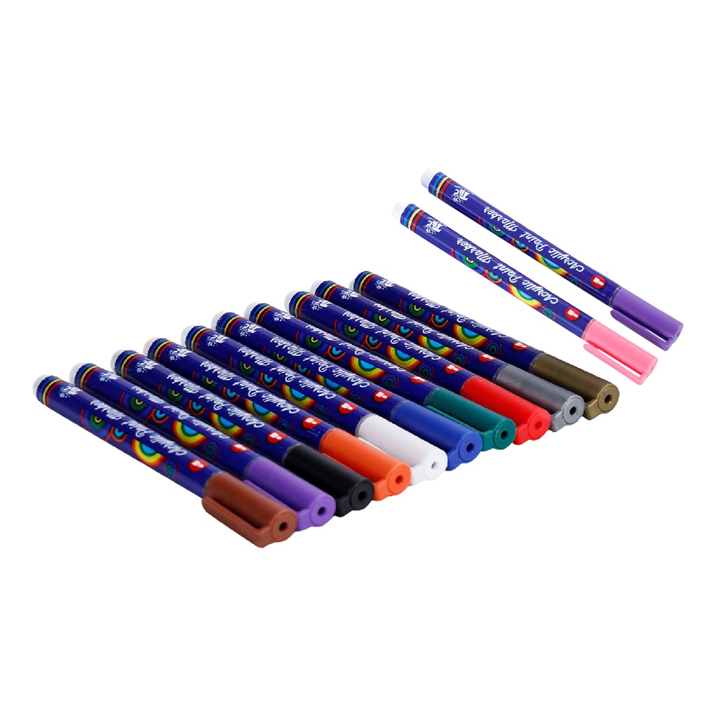 1 Bộ Bút Lông Vẽ Tranh Acrylic Nhanh Khô Chống Thấm Nước Dành Cho Trẻ Em