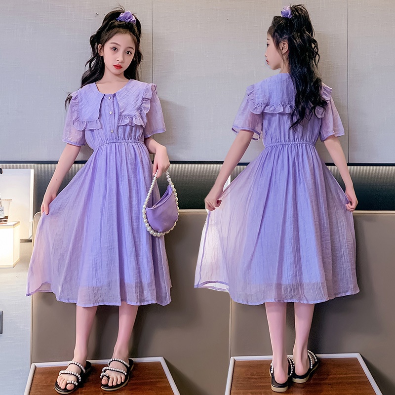 Đầm Công Chúa Màu Tím Thiết Kế Mới Thời Trang Dành Cho Mùa Hè
