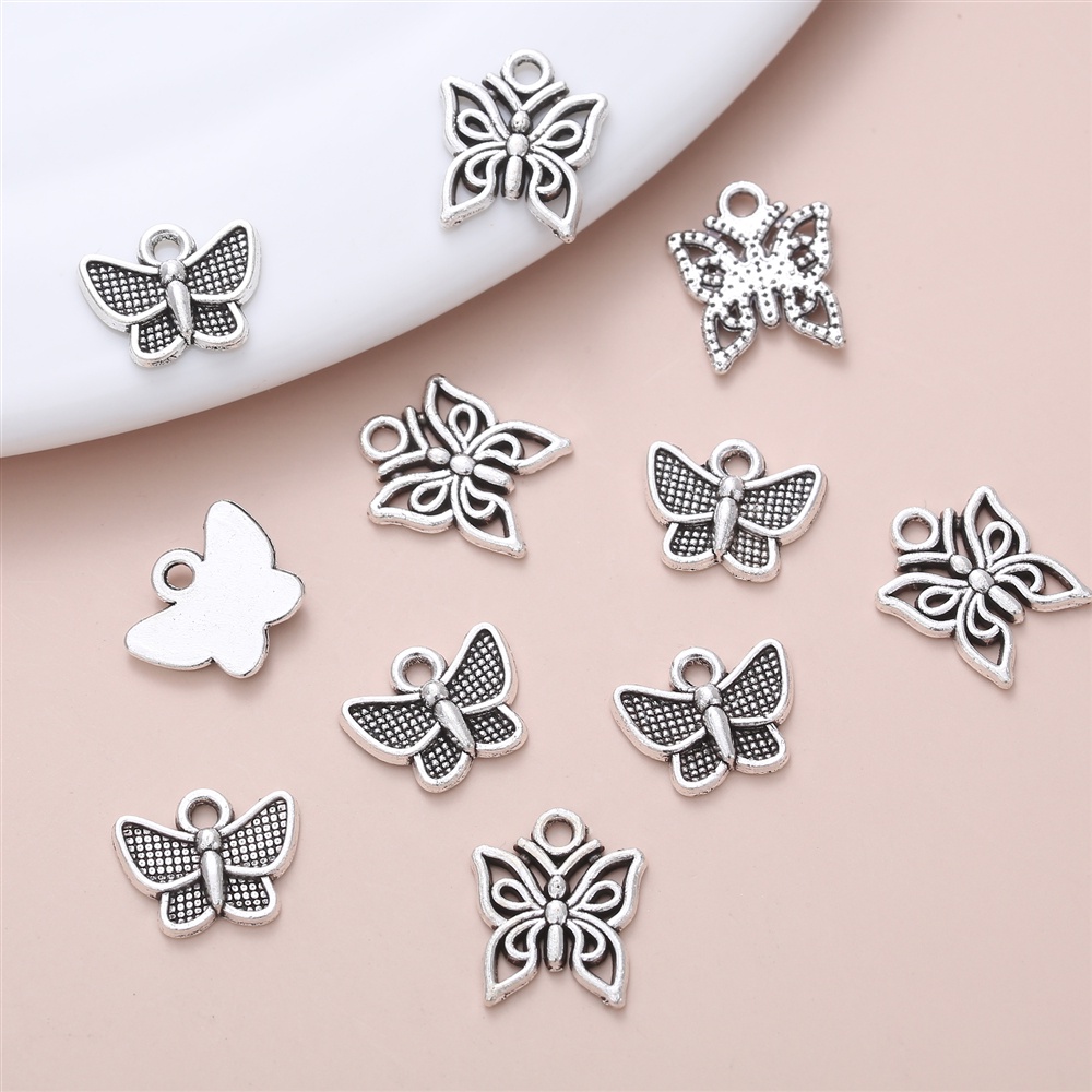 Set 30 Mặt Vòng cổ Hình Bướm Phong Cách Vintage