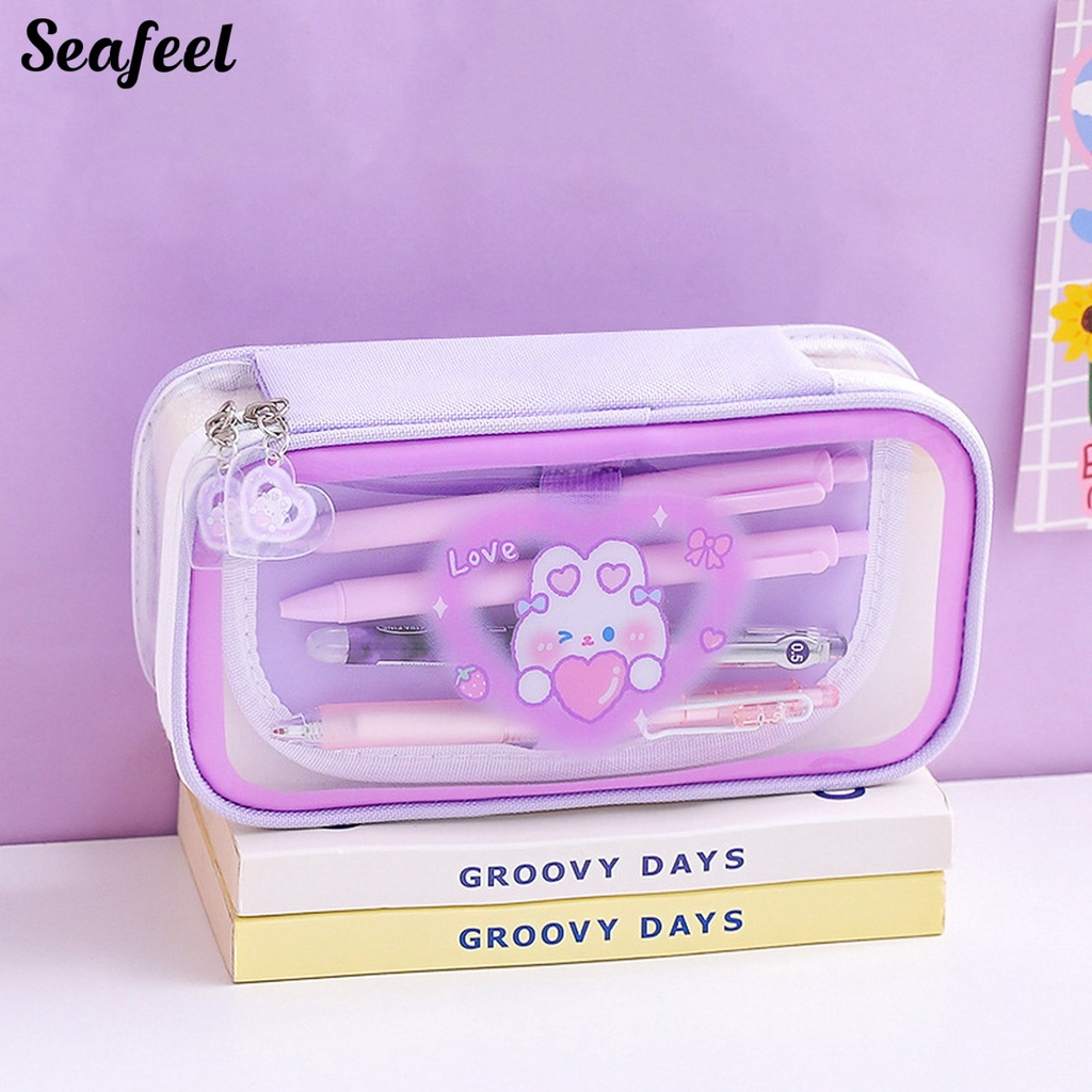 Túi Đựng Bút Chì Sức Chứa Lớn Chống Nước Chống Ẩm Có Khóa Kéo