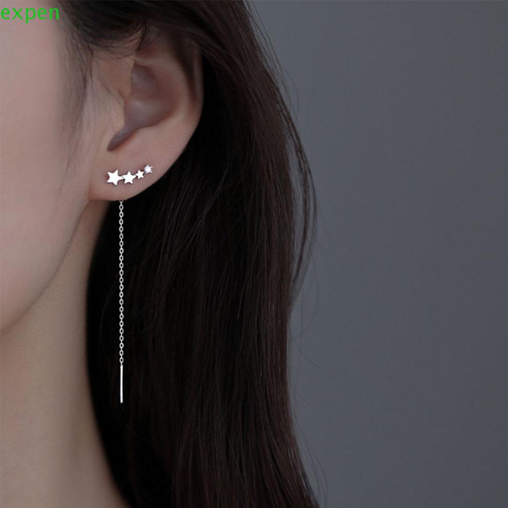 Bông Tai Dáng Dài Hình Ngôi Sao Thời Trang Dành Cho Nữ