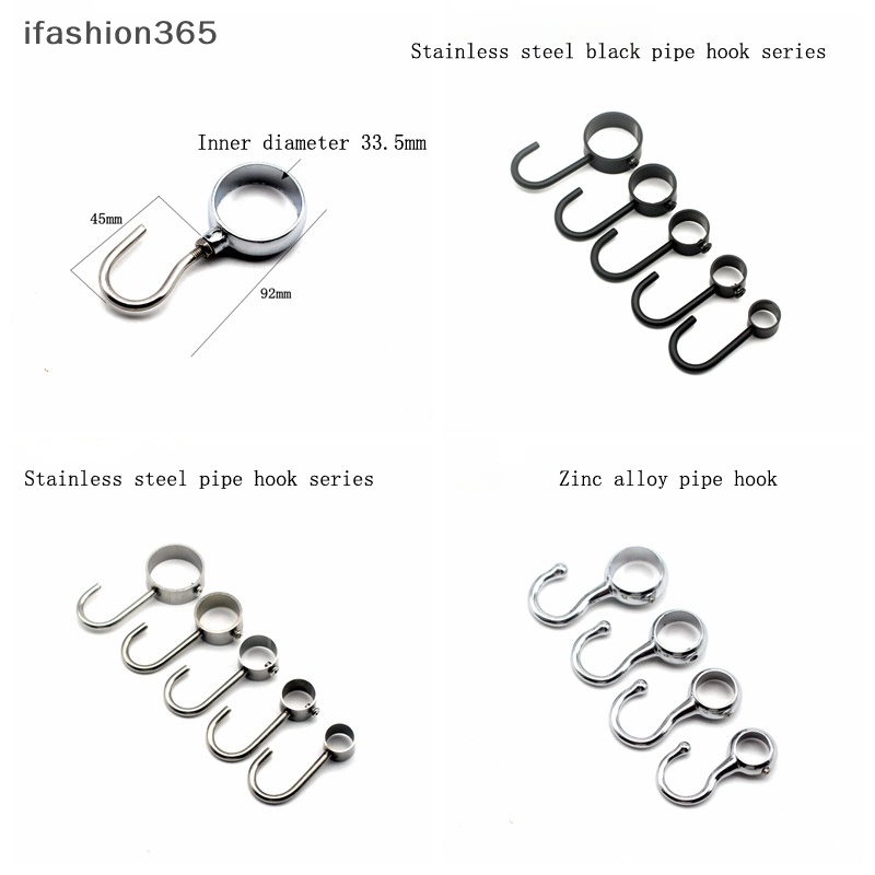 Móc Treo Đồ Bằng Thép Không Gỉ Dày Dặn Tiện Dụng Cho Nhà Bếp / Phòng Tắm / Tủ Quần Áo ifashion365