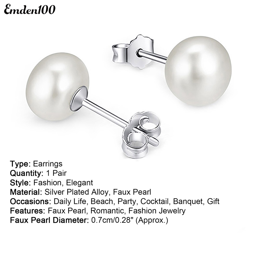 Đôi Khuyên Tai Nữ Đính Ngọc Trai Thiết Kế Ấn Tượng Thời Trang