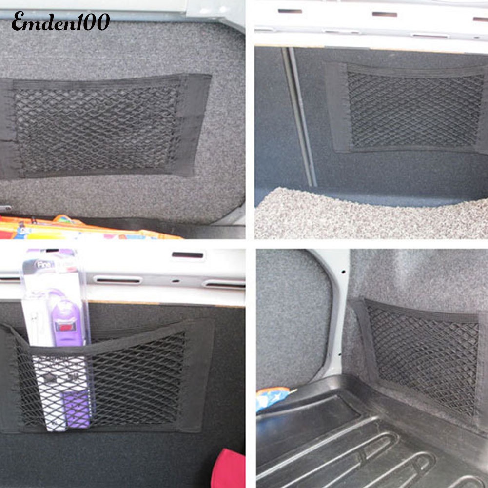 Túi Lưới Co Giãn Hai Ngăn Đựng Đồ Gắn Lưng Ghế Xe Hơi