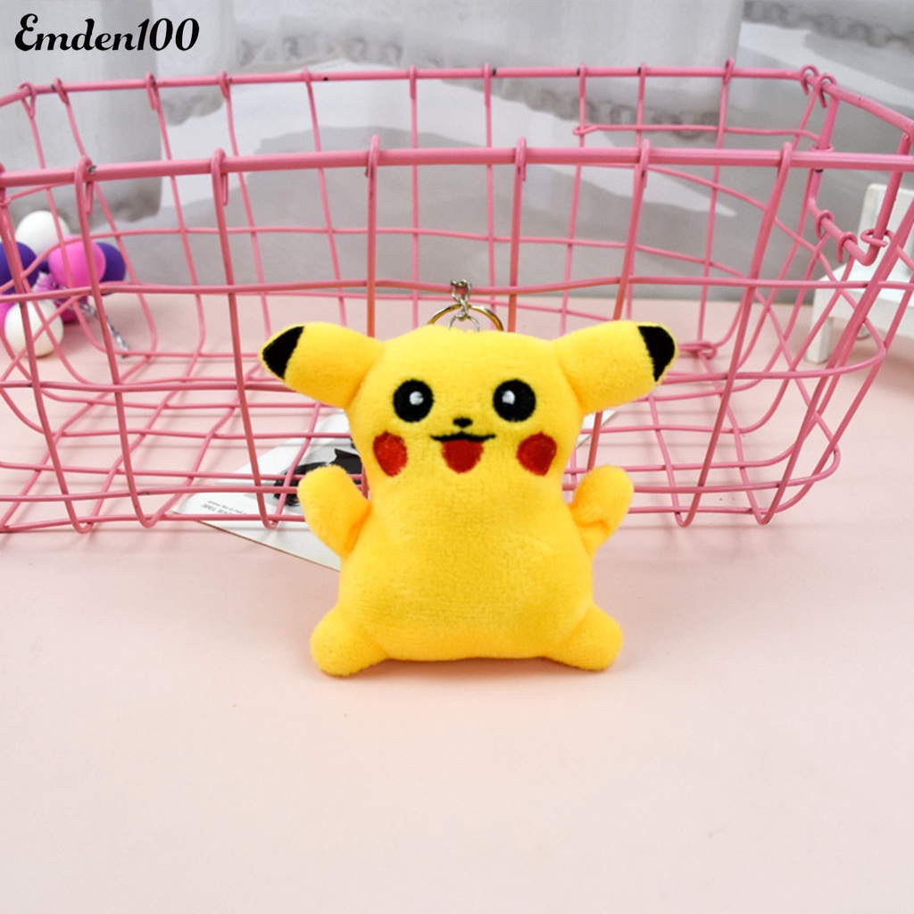 Móc Khóa Hình Pikachu Nhồi Bông Dễ Thương