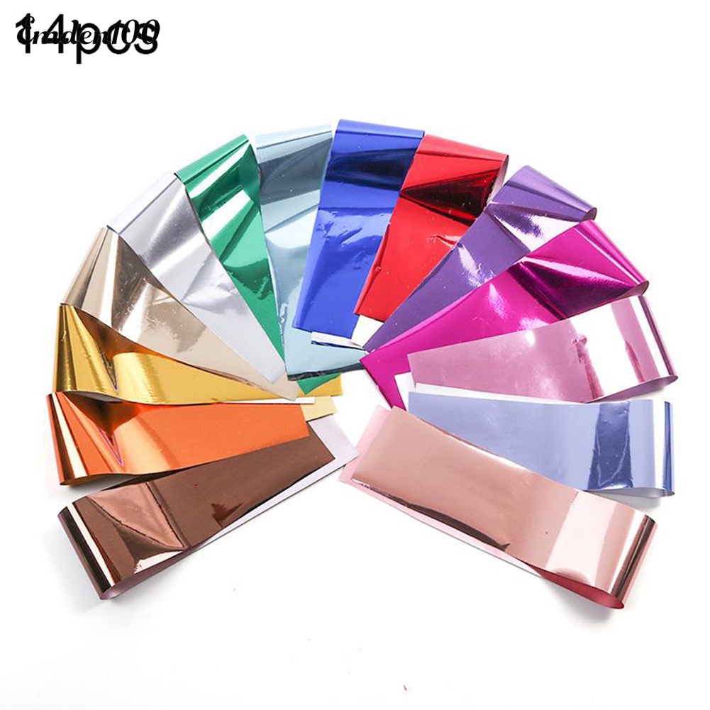 Set 14 Tấm Hình Dán Ngôi Sao Nhiều Màu Sắc Dùng Trang Trí Móng Tay Nghệ Thuật