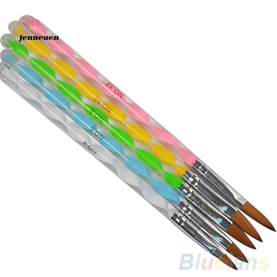 Set 5 Cọ Vẽ Trang Trí Móng Tay Nghệ Thuật 3D DIY