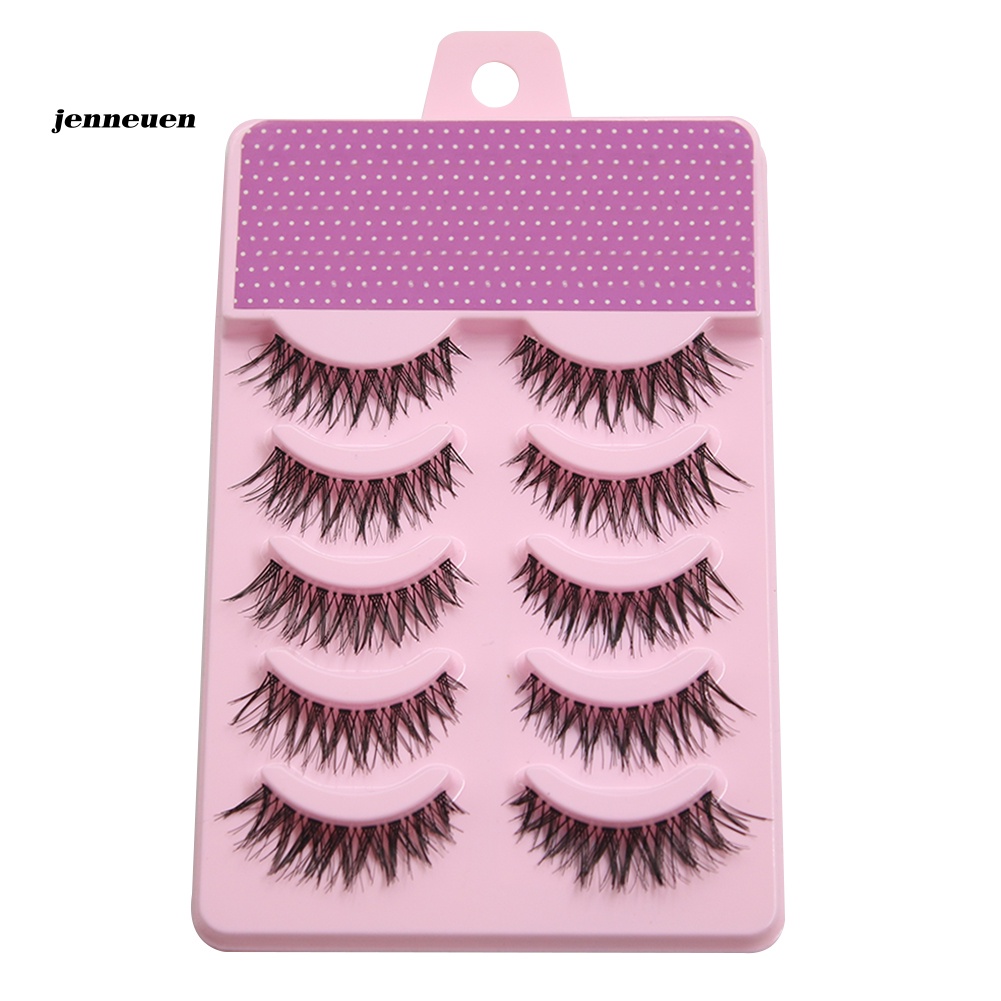 Set 5 Cặp Lông Mi Giả Dày Tự Nhiên Handmade Dành Cho Nữ