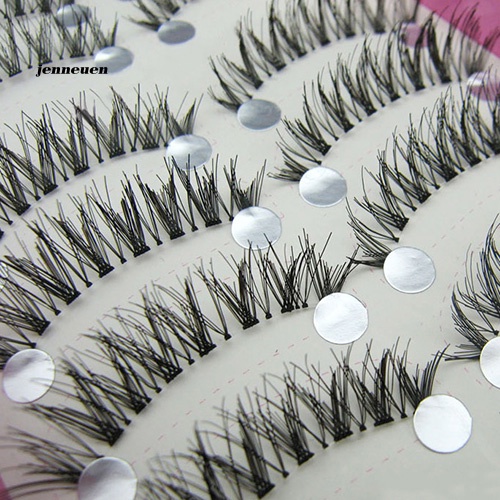 Set 10 Cặp Lông Mi Giả Màu Đen Dài Và Dày Tự Nhiên