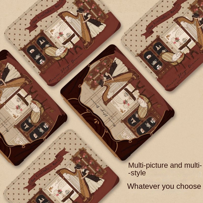 Ốp Máy Tính Bảng Gập Ba Có Khe Đựng Bút Cho iPad Air 4 10.9Gen10 2022 Pro 2021 Pro11 Air5 / 4 / 3 Gen9 / 8 / 7 10.2 Mini 45