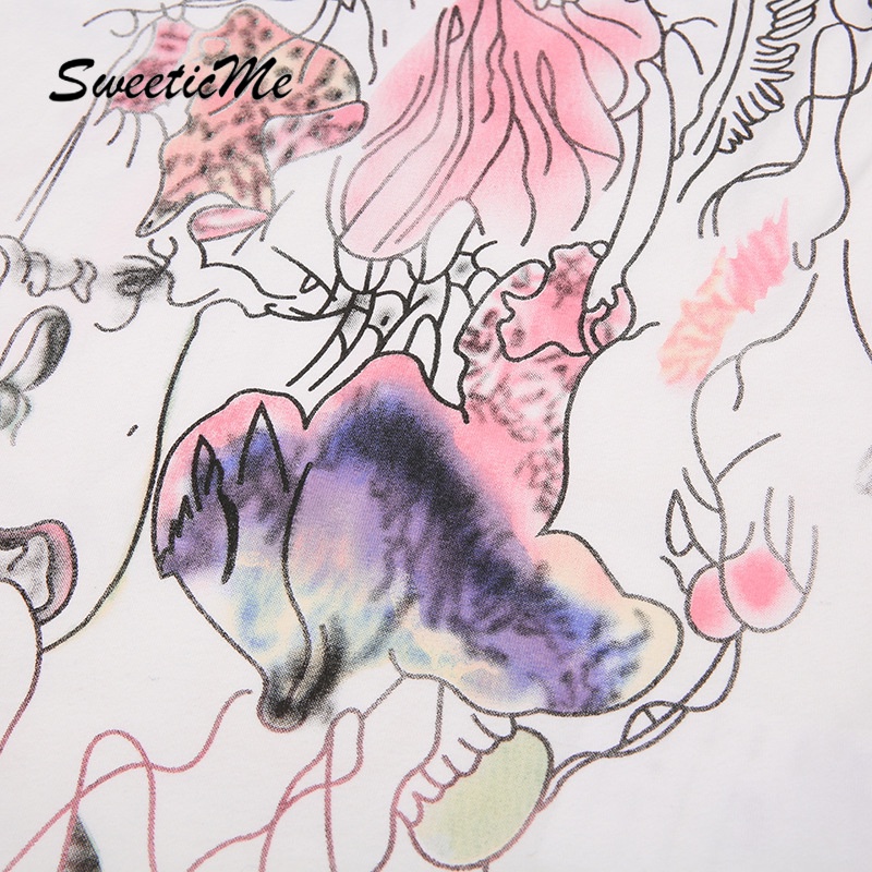 Đầm Ngắn Dáng Ôm Cổ Chữ U In Họa Tiết Thời Trang 2023 Dành Cho Nữ