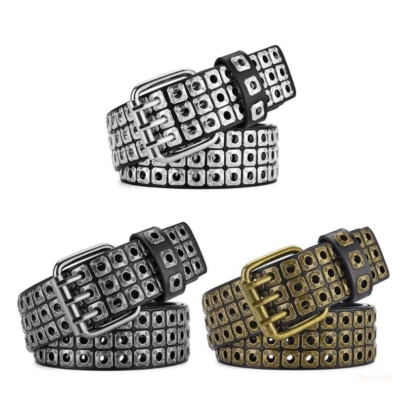 Thắt Lưng Cao Bồi Bằng Da Pu Bản Rộng Cổ Điển Sang Trọng Có Thể Điều Chỉnh Cho Nam