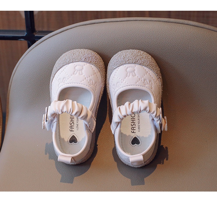 Giày Mũi Tròn Đế Bằng Chống Trượt Thời Trang Hàn Quốc 2023 Dành Cho Bé Gái