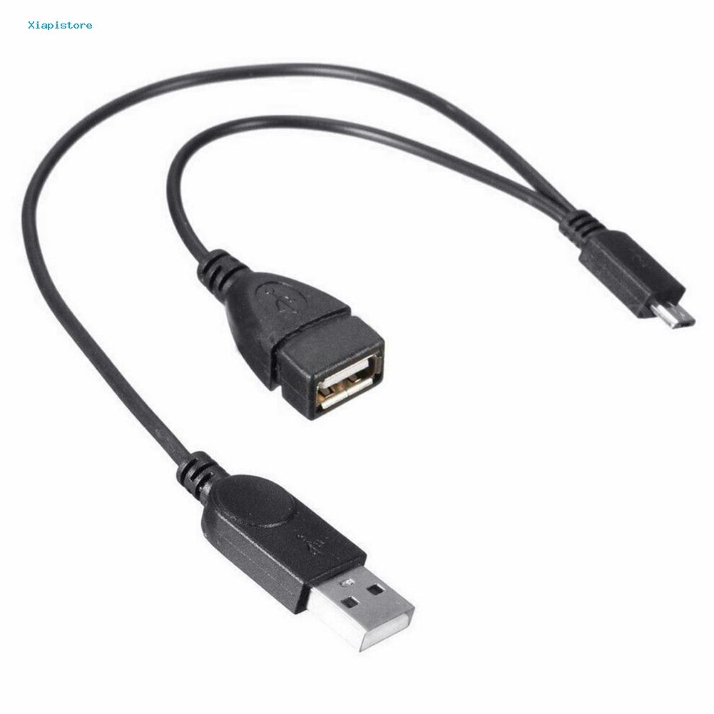 Dây Cáp OTG Chữ Y Chuyển Đổi Đầu Cắm Micro USB Sang Cổng Cắm USB Cho Samsung