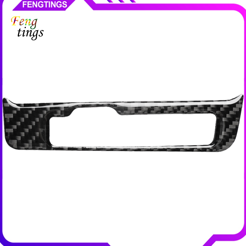 Khung Dán Bảo Vệ Bảng Điều Khiển Cần Gạt Số Tự Dính Họa Tiết Sợi Carbon Cho Audi A4 B8 A5 Q5 8R