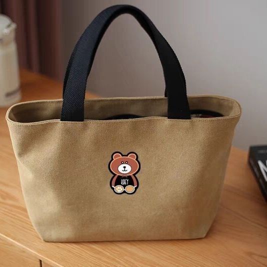 Phụ nữ mới làm việc túi vải sinh viên hand-carrying bento hộp đựng đồ ăn trưa túi vải túi xách