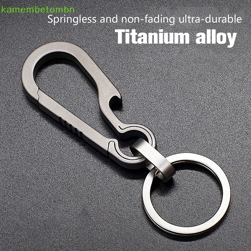 Kamembbn Móc Chìa Khóa Bằng Hợp Kim Titan Dùng Ngoài Trời vn