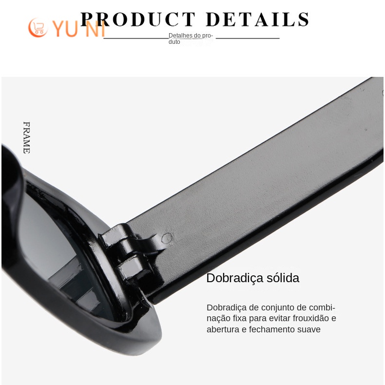 Kính Mát Gọng Vuông Nhỏ Phong Cách Âu Mỹ Thời Trang