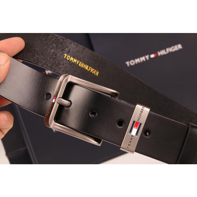 Tommy hilfiger thắt lưng mỏng dây đeo thắt lưng bằng da thật thời trang blogger xu hướng thắt lưng ghim khóa thắt lưng nam và nữ đồng quê