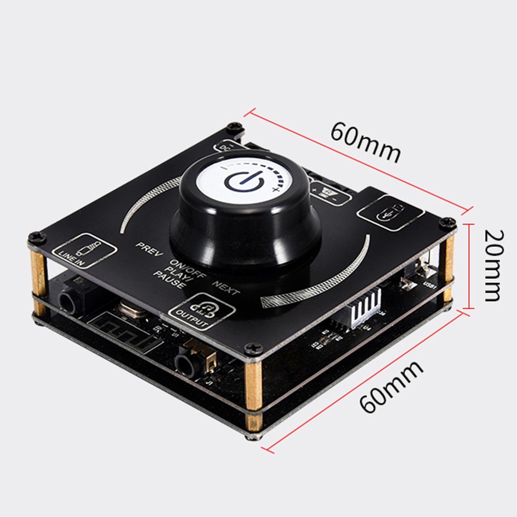 Bảng Mạch Khuếch Đại Âm Thanh Bluetooth 5.1 30W * 2 3.5mm AUX USB Chuyên Dụng Cho Điện Thoại