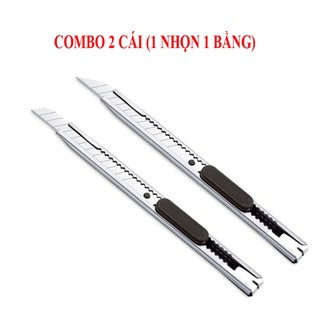 Combo 2 dao rọc giấy inox mini