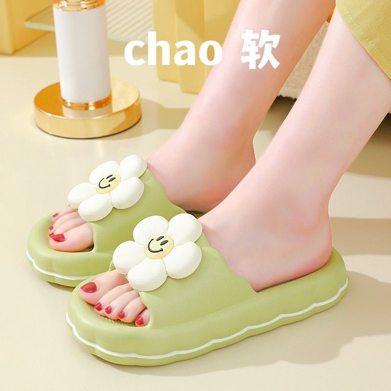 Dép Đi Trong Nhà Đế Dày Siêu Mềm Chống Trượt Họa Tiết Hoạt Hình Cho Nữ