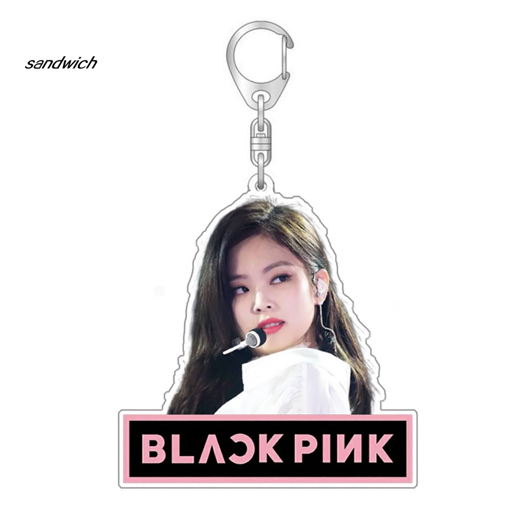 Móc Khóa Hai Mặt In Hình Nhóm Nhạc Blackpink Thời Trang