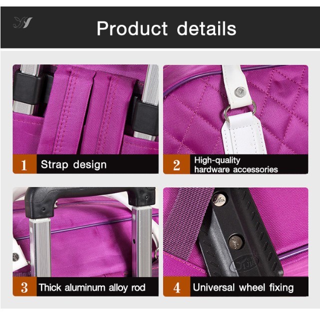 Youyao Ba Lô Du Lịch Có Bánh Xe Kéo Thời Trang Cho Nam Và Nữ