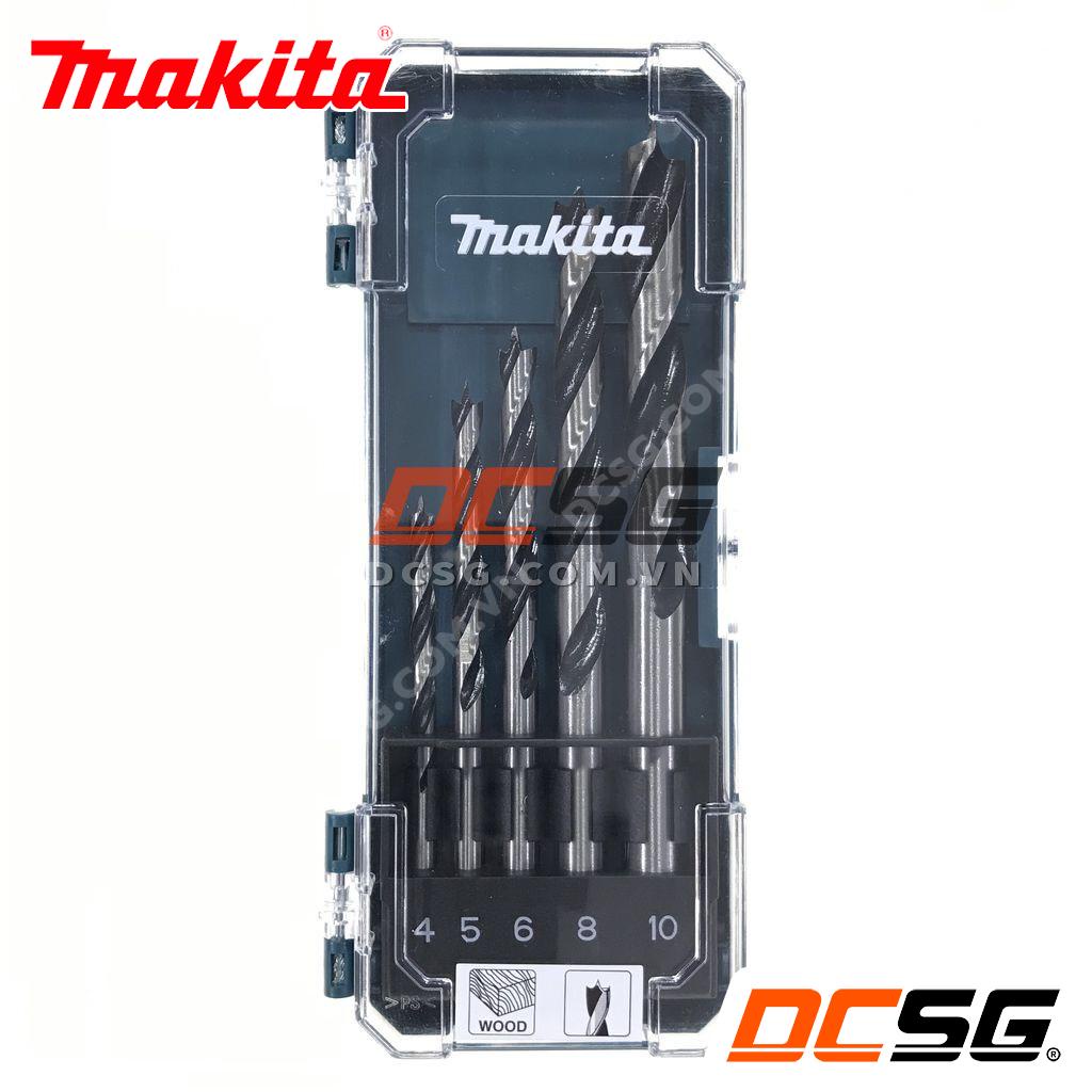 Bộ mũi khoan gỗ chân tròn 05 cái Makita D-72861| DCSG