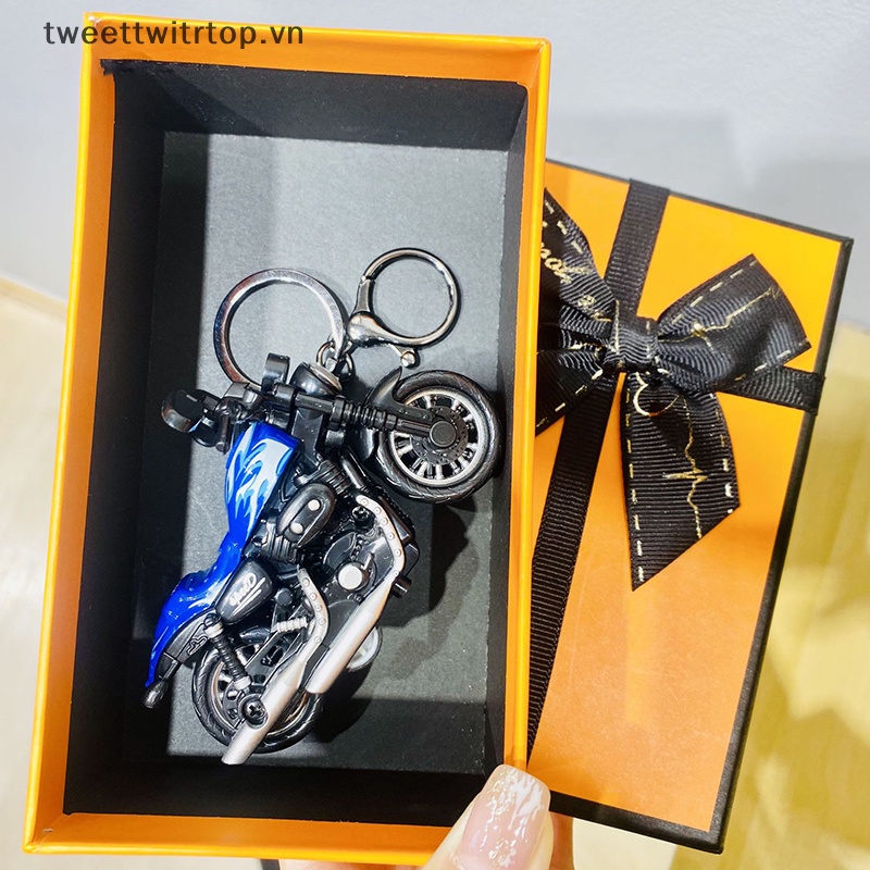 1 Móc Khóa Mô Hình Xe Mô Tô Mini Dễ Thương