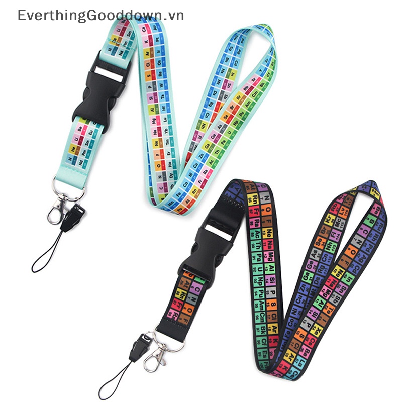Everthinggooddown hóa học bảng tuần hoàn các nguyên tố dây buộc dây đeo chìa khóa dây đeo cổ dây điện thoại vn