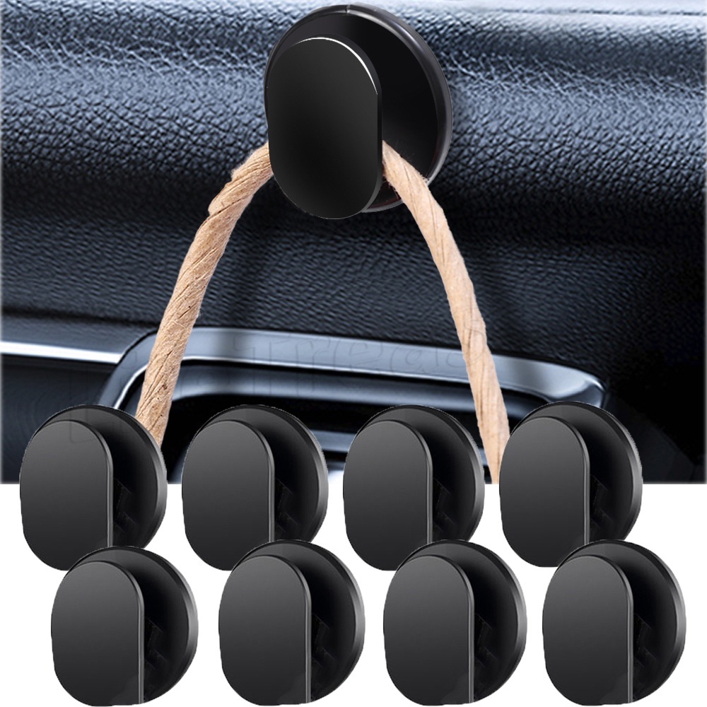 Giá Đỡ Điện Thoại Mini Tự Dính Có Móc Treo Chìa Khóa / Dây Cáp USB / Tai Nghe Ẩn Trên Xe Hơi