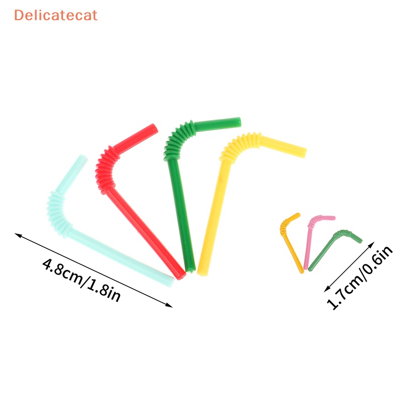 Set 6 Ống Hút Mini 1: 12 1: 6 Dành Cho Nhà Búp Bê