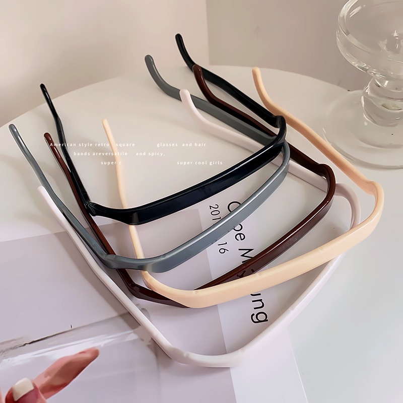 Băng Đô Cài Tóc Hình Vuông Đơn Giản Thời Trang Hàn Quốc Cho Nam Nữ