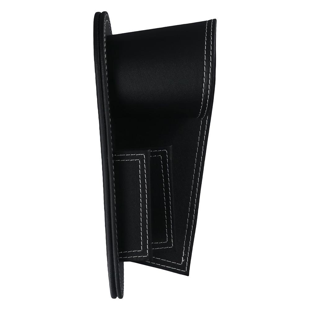 WAPKTY Hộp Đựng Bút Bằng Da Giả Màu Đen Để Bàn Văn Phòng Tiện Dụng