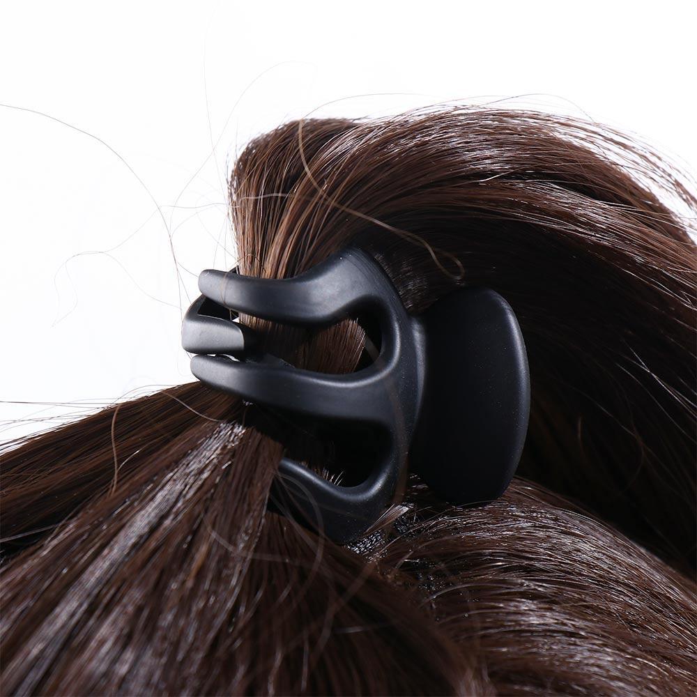 2 Kẹp Tóc mini Màu Đen Trơn Phong Cách vintage Dễ Thương Cho Bé Gái