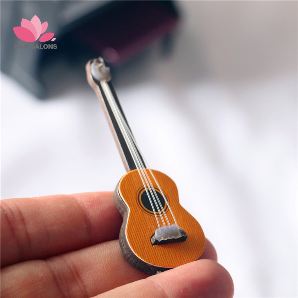 Đàn Guitar Mini Kết Cấu Cao Cấp Dùng Trang Trí Nhà Búp Bê
