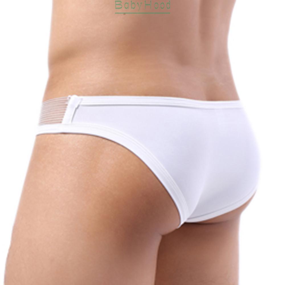 Underwear Slight Stretch Solid Color Breathable Briefs Casual Colorblock#BBHOOD