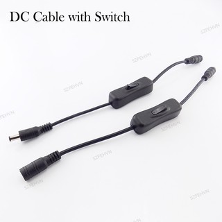 Dây cáp nối chuyển đổi công tắc nguồn dc cho đèn led dây điều khiển rgb cctv camera an ninh
