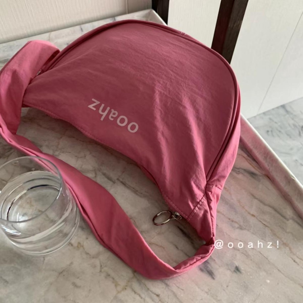 Túi Đeo Chéo Vai Bằng Nylon Phiên Bản Hàn Quốc Sức Chứa Lớn Phong Cách Preppy Haobing boutiqu