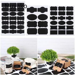 Muvako Nhãn Dán Dạng Bảng Đen Viết Phấn Dùng Làm Lọ Mứt DIY